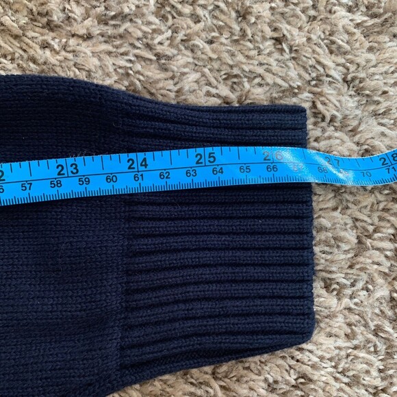 Weatherproof Vintage Navy Fair Isle 1/4 Zip Holiday Snowflake Sweater Mens XL - Picture 5 of 6